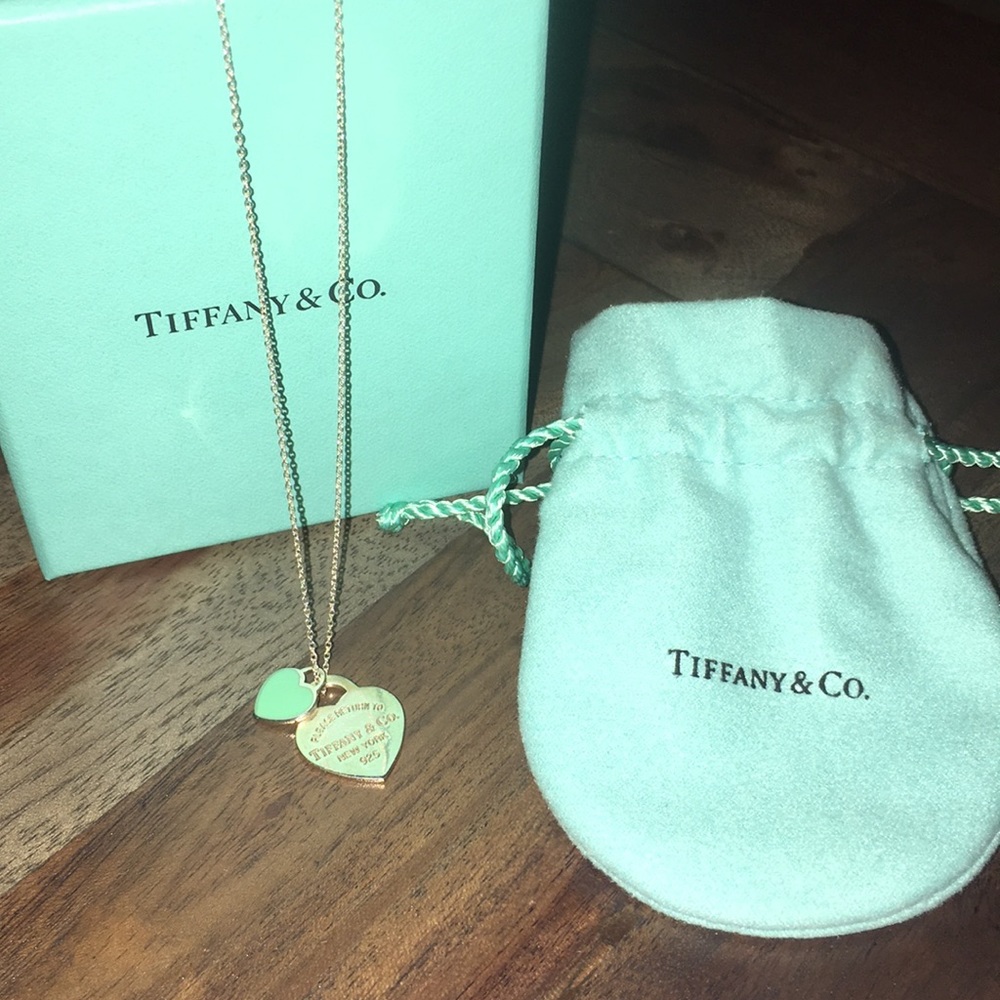 Return to Tiffany Mini Double Heart Tag Pendant